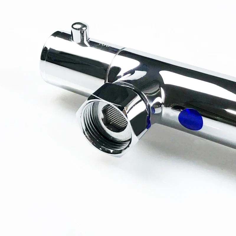 AICA Colonne de douche thermostatique, ensemble de douche rond réglable en hauteur