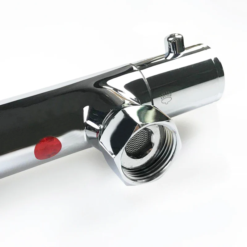 AICA Colonne de douche thermostatique, ensemble de douche rond réglable en hauteur