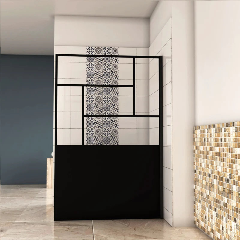 AICA paroi de douche 90-120x200cm modèle WBPR paroi à l'italienne