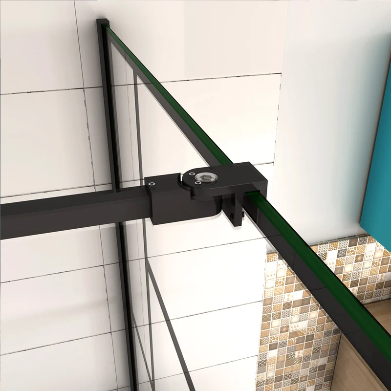 AICA paroi de douche 90-120 x200cm modèle WBPR avec une barre de fixation extensible