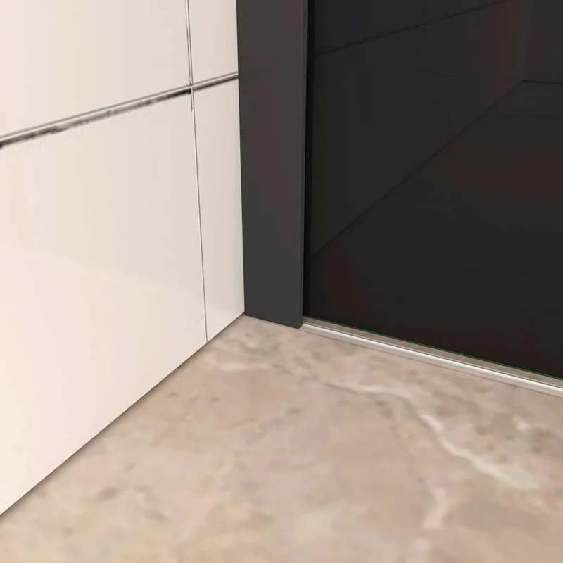 AICA paroi de douche 90-120 x200cm modèle WBPR avec une barre de fixation extensible