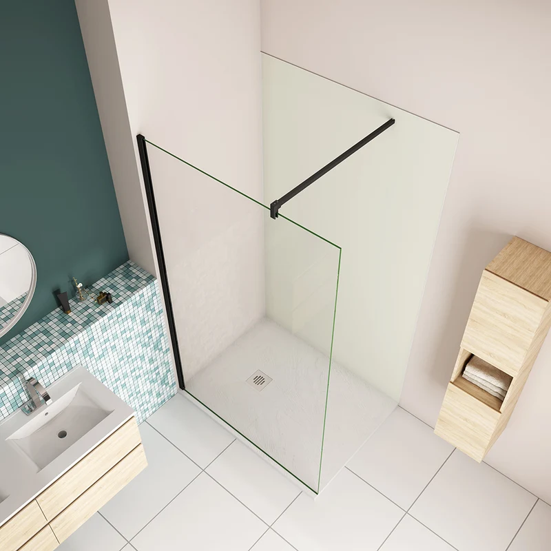 AICA ensemble complet douche à l'Italiennne avec un panneau mural de douche cabine de douche