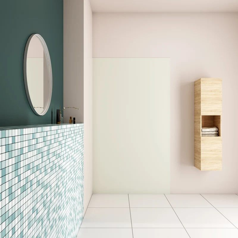 AICA Panneau mural de douche avec les profiles de finition Panneaux muraux salle de bain habillage mural aluminium