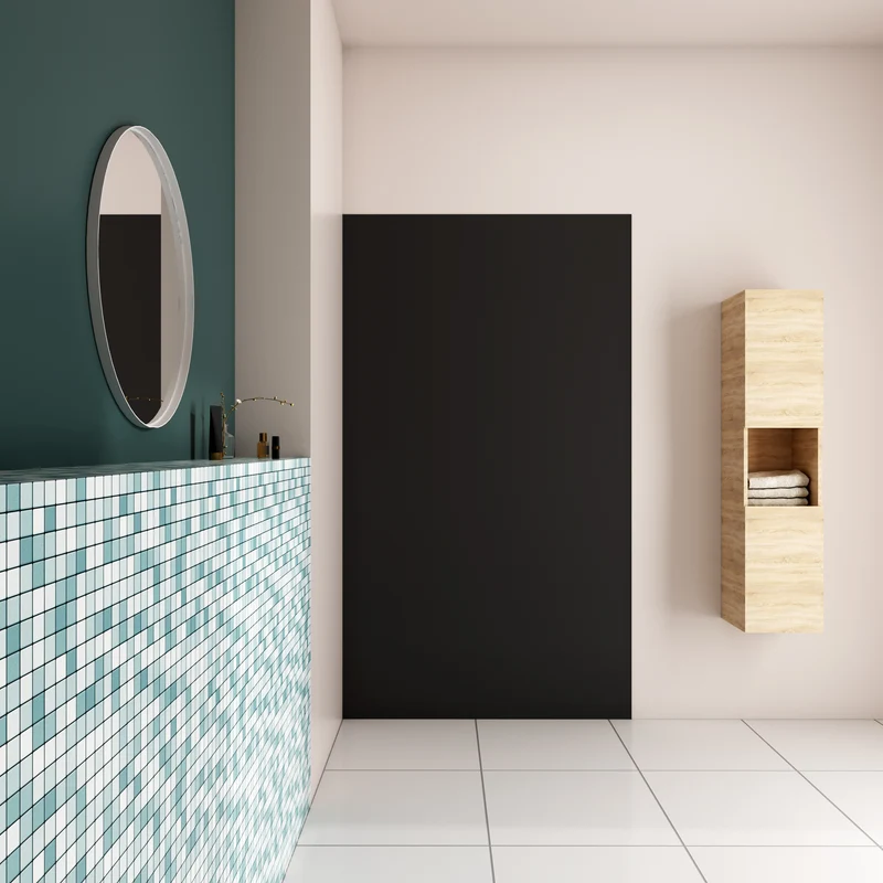AICA Panneau mural de douche avec les profiles de finition Panneaux muraux salle de bain habillage mural aluminium