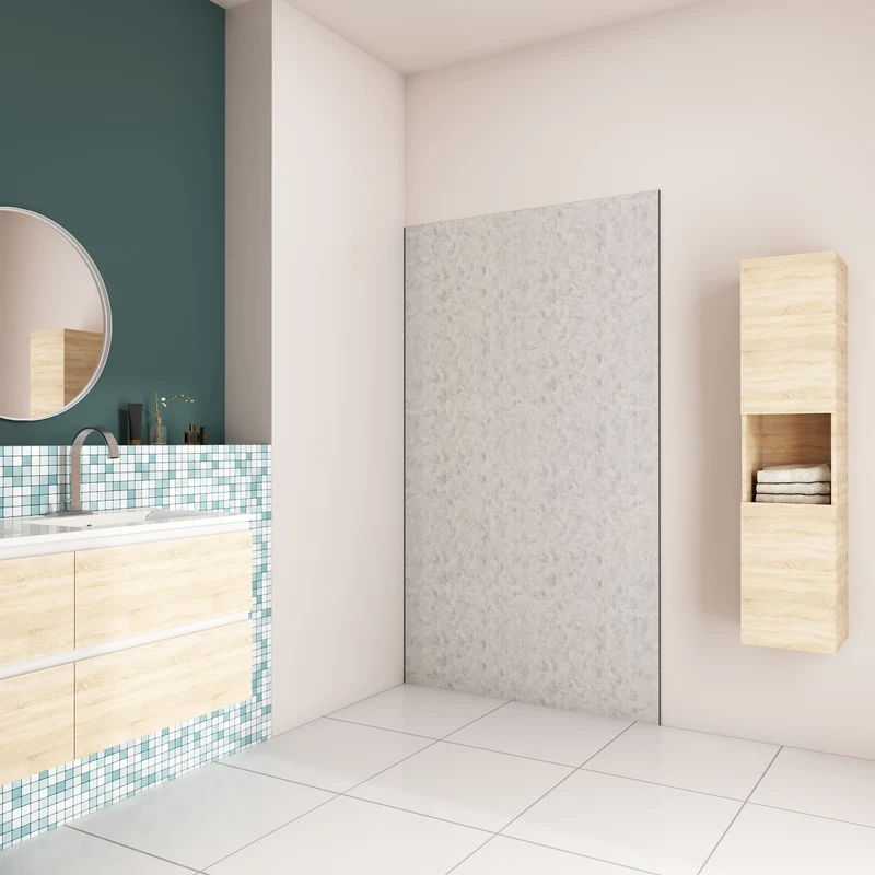 AICA Panneau mural de douche avec les profiles de finition Panneaux muraux salle de bain habillage mural aluminium