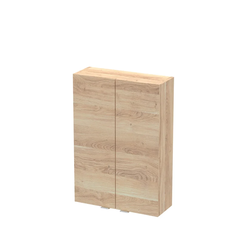 Fusion 500mm Wall Unit - Bleached Oak Woodgrain