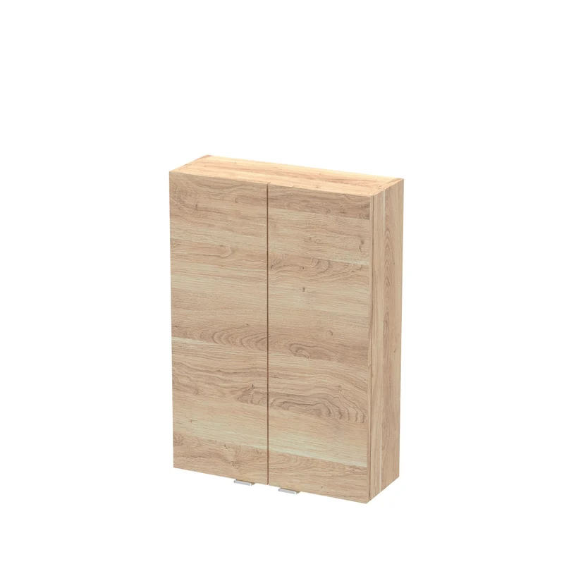 Fusion 500mm Wall Unit - Bleached Oak Woodgrain