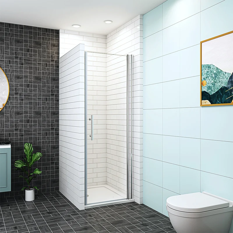 AICA porte de douche pivotante 187 ou 195cm installation en niche