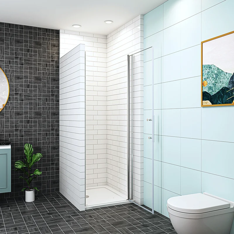 AICA porte de douche pivotante 187 ou 195cm installation en niche