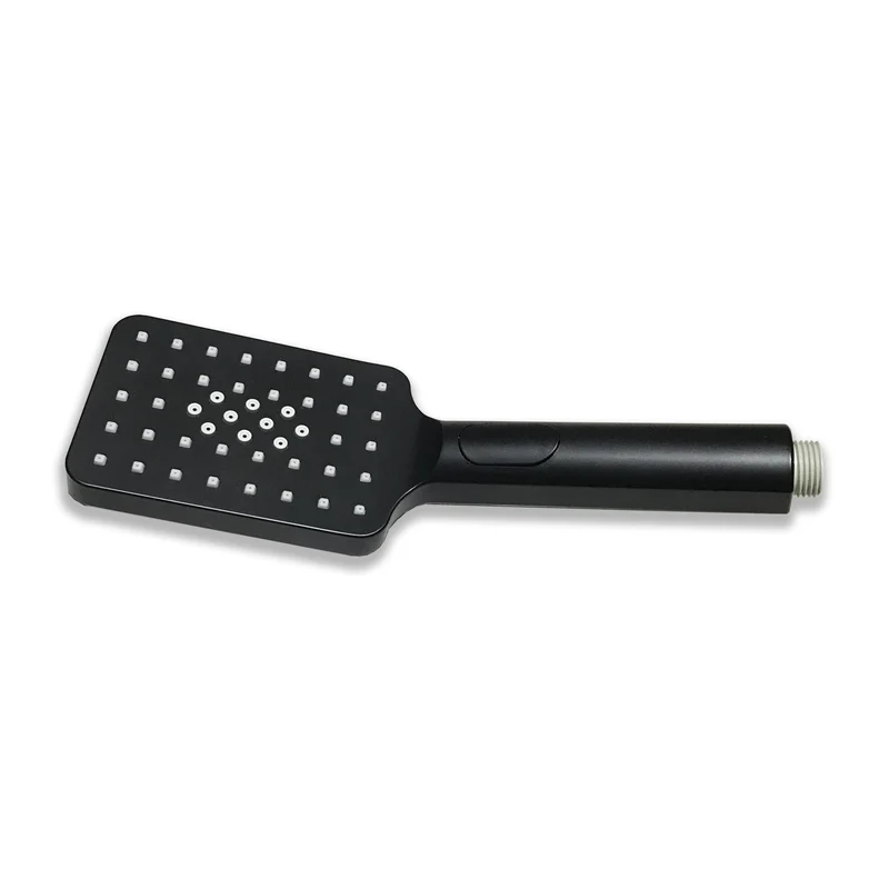 Aica Salle de bain Colonne de douche thermostatique Noir mat 90-125cm Barre réglable, Pommeau de douche pour salle de bain