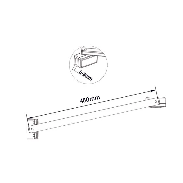 Aica cabine de douche 185cm porte de douche avec paroi de douche, cabine de douche à charnière en verre anticalcaire