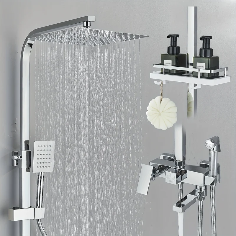 Colonne de douche pour baignoire chrome