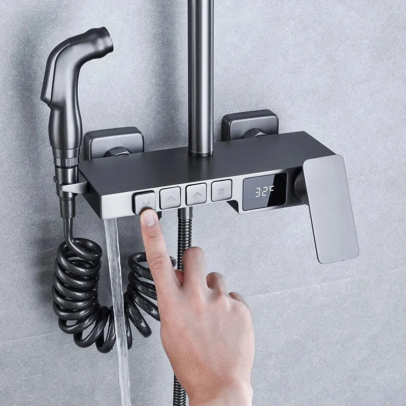 Colonne de Douche en Laiton Thermostatique
