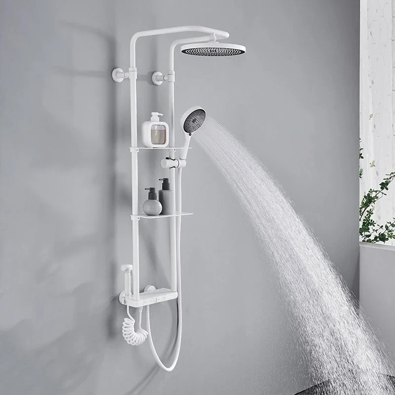 Colonne de douche encastrable thermostatique