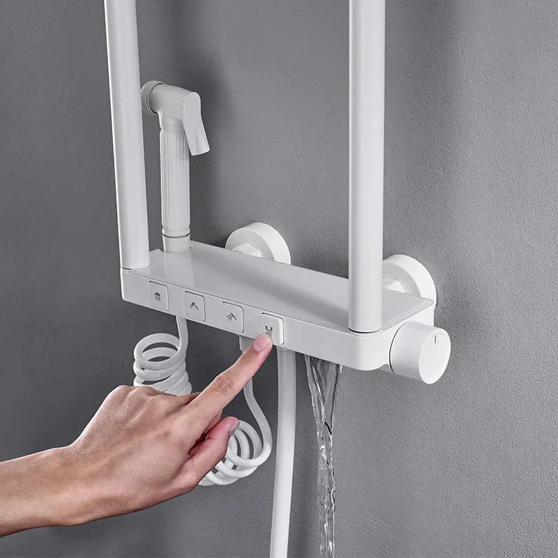 Colonne de douche encastrable thermostatique