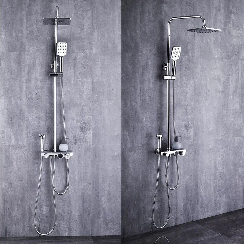 Colonne de douche avec pommeau