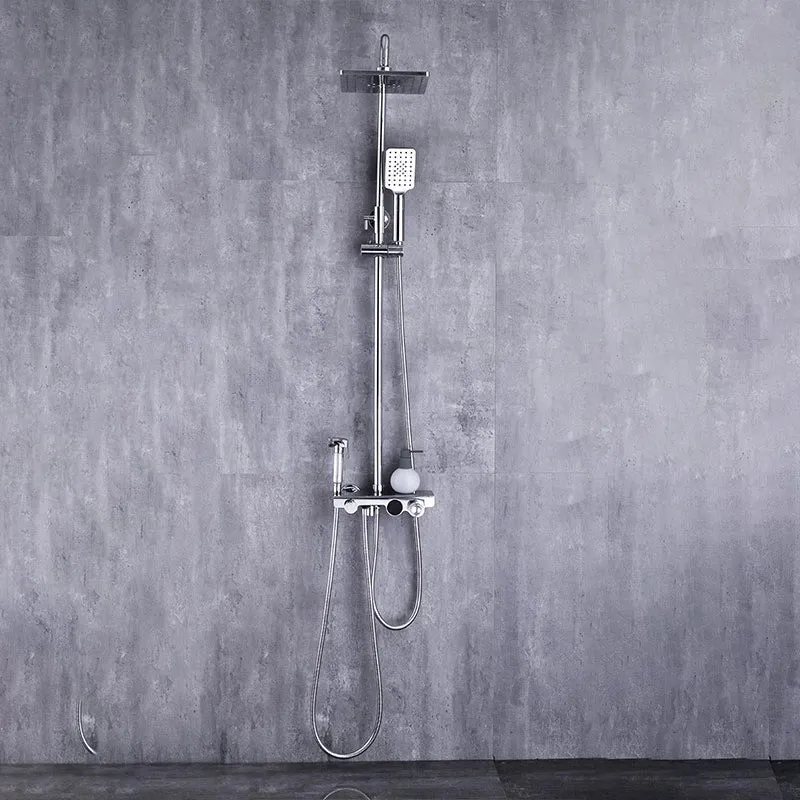 Colonne de douche avec pommeau