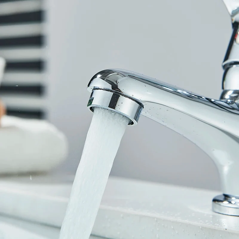 Mitigeur lavabo salle de bain avec poignée monocommande et bec cascade