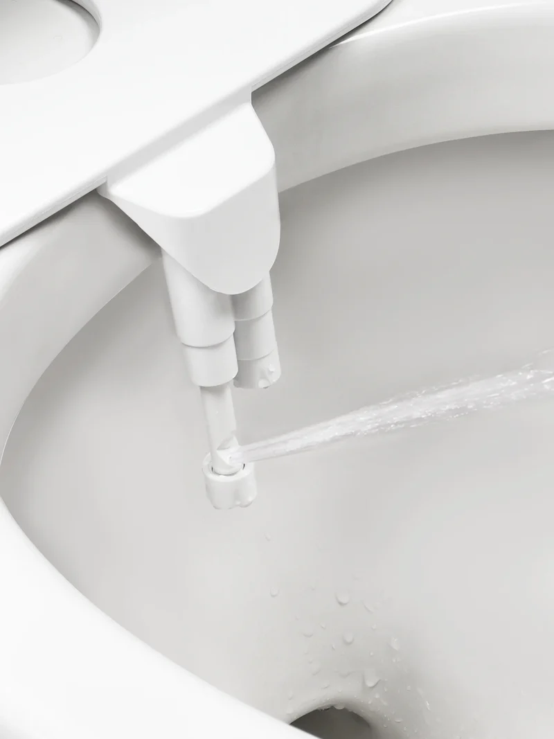 Kit de bidet WC japonais à jet réglable avec double buse et installation universelle