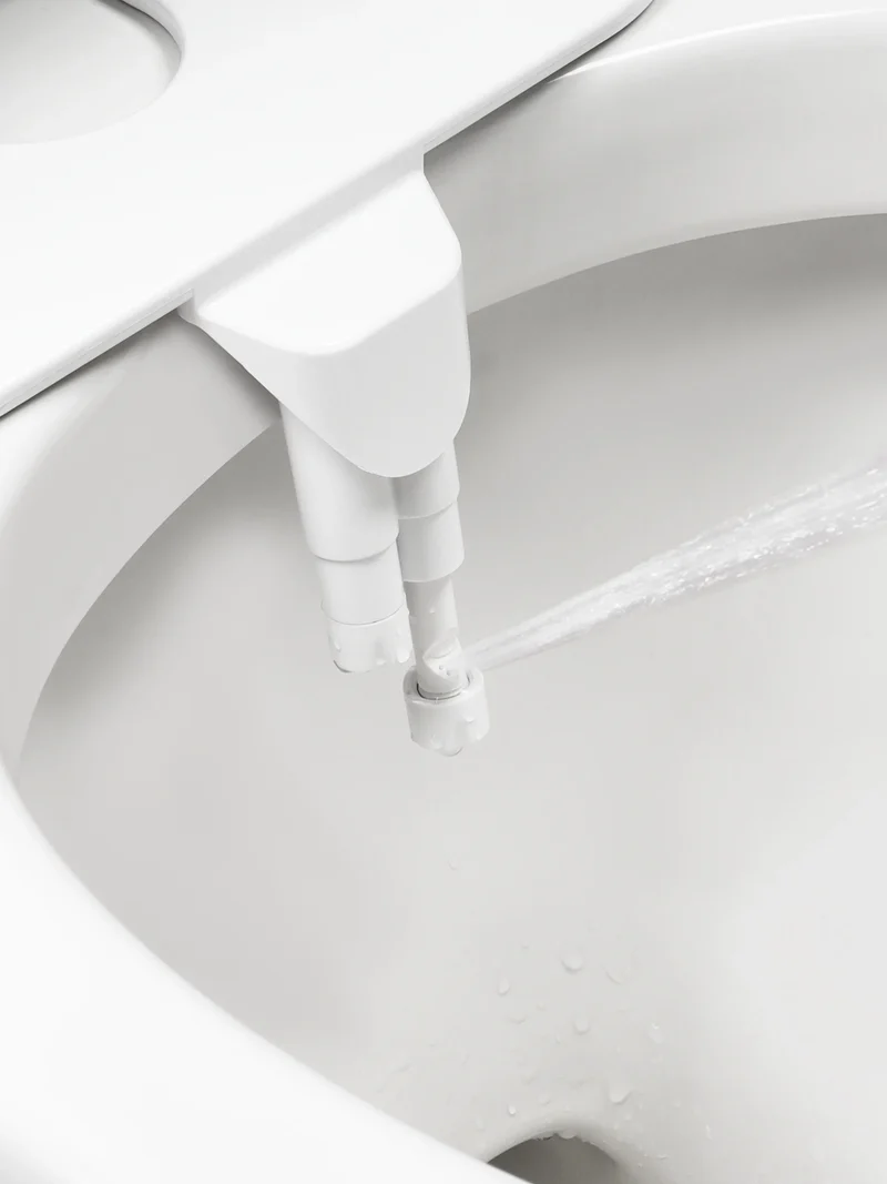 Kit de bidet WC japonais à jet réglable avec double buse et installation universelle