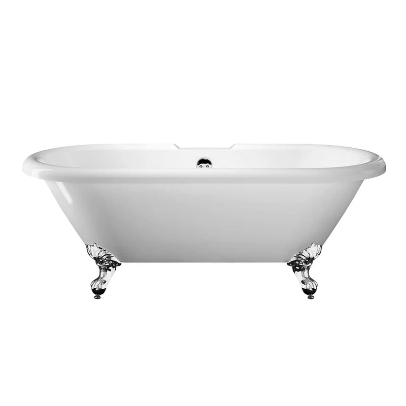 Traditional English Balmoral 1700mm Double Ended Roll Top Bath (inc. Black Feet)