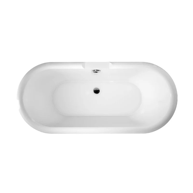 Balmoral 1700mm Double Ended Roll Top Bath with Black Claw & Ball Feet