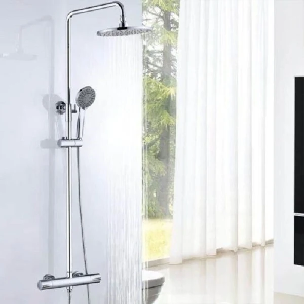 AICA Set de douche thermostatique avec kit COOL TOUCH 9 Inch