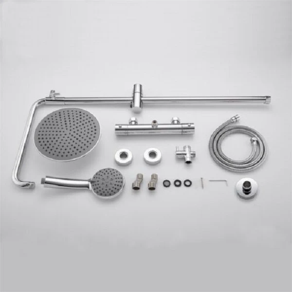 AICA Set de douche thermostatique avec kit COOL TOUCH 9 Inch