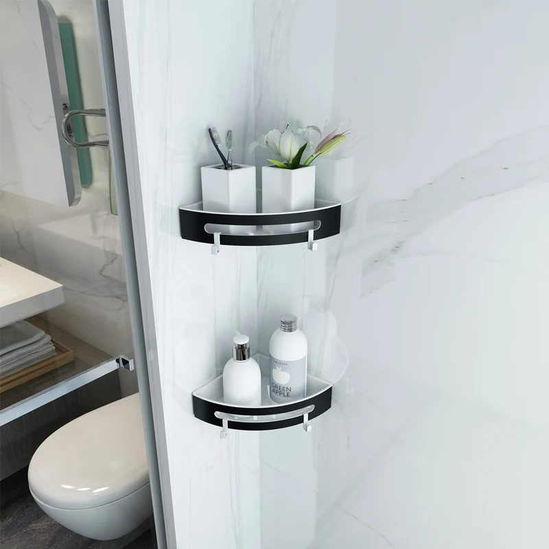 Etagère de douche en acier inoxydable-panier de douche-20.5x20.5x5 panier 1/4 de rond salle de bain