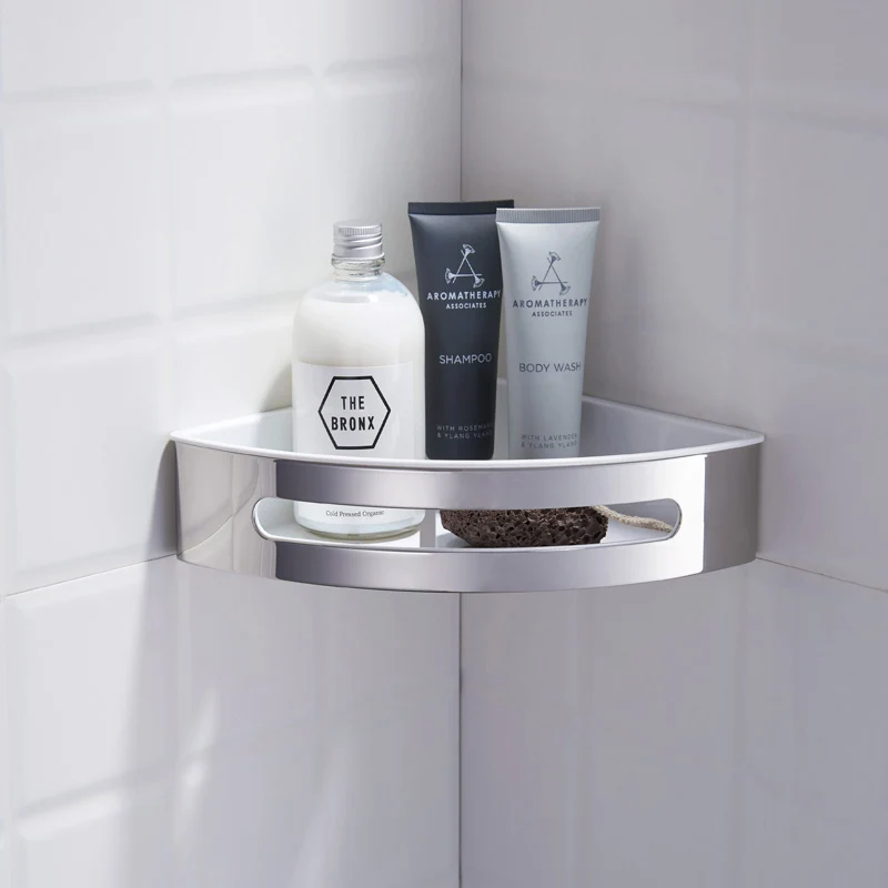 Etagère de douche en acier inoxydable-panier de douche-20.5x20.5x5 panier 1/4 de rond salle de bain