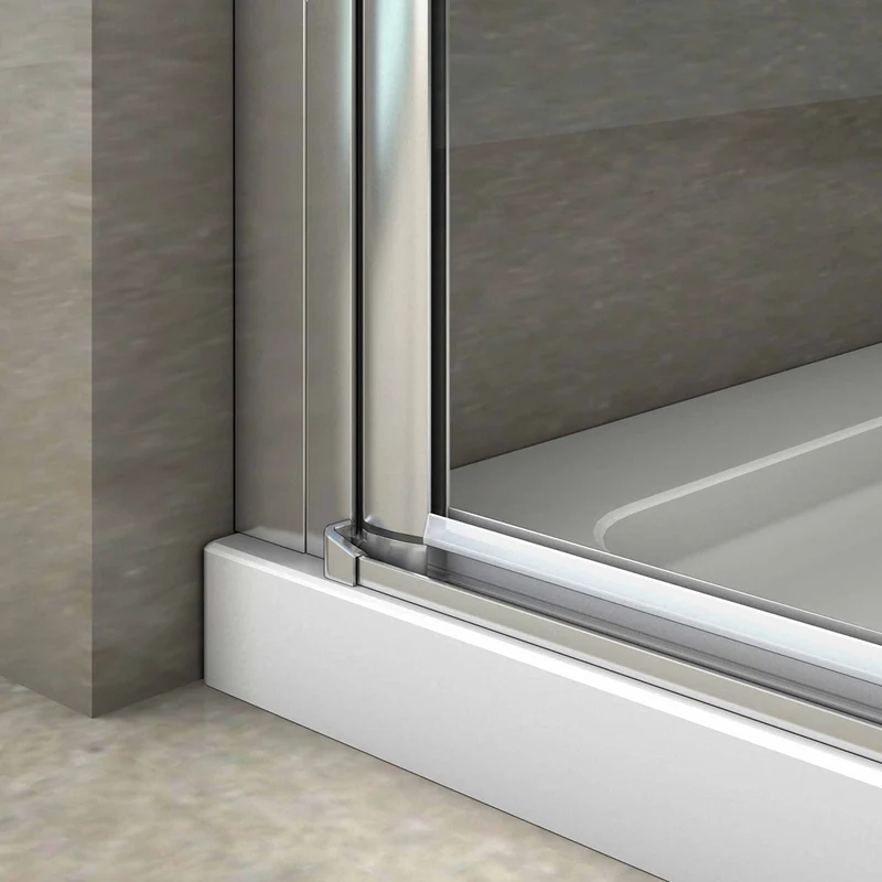 AICA porte de douche pivotante en 6mm verre anticalcaire porte de douche Hauteur 180cm Installation en niche