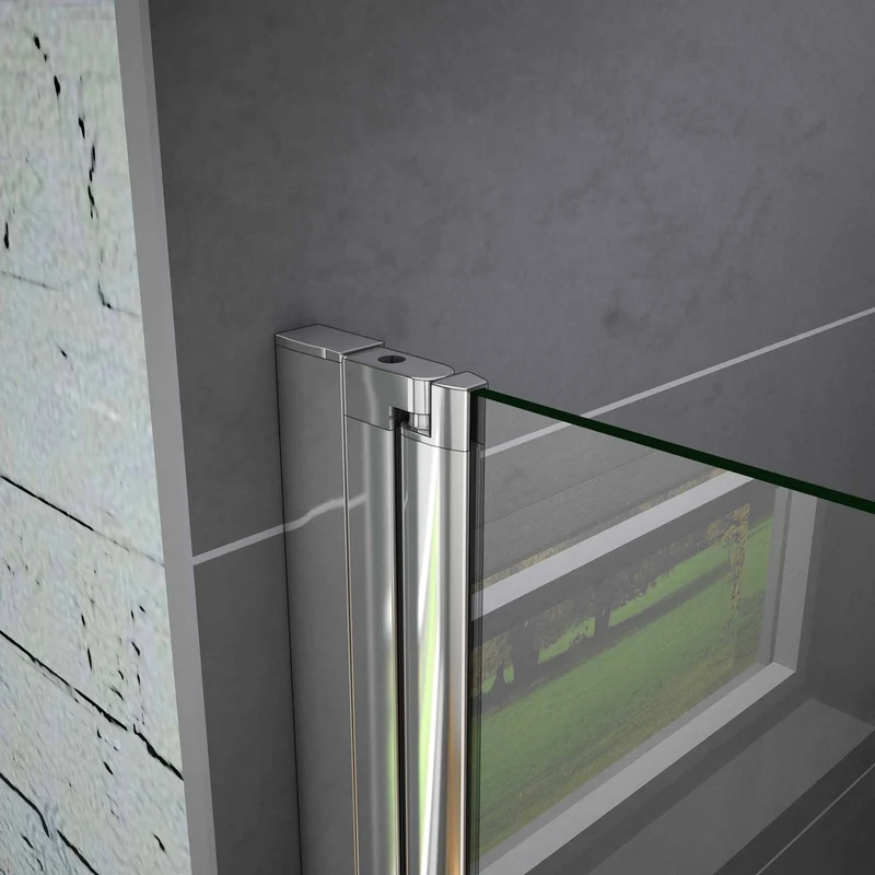 AICA cabine de douche battante Hauteur 180cm verre 6mm anticalcaire