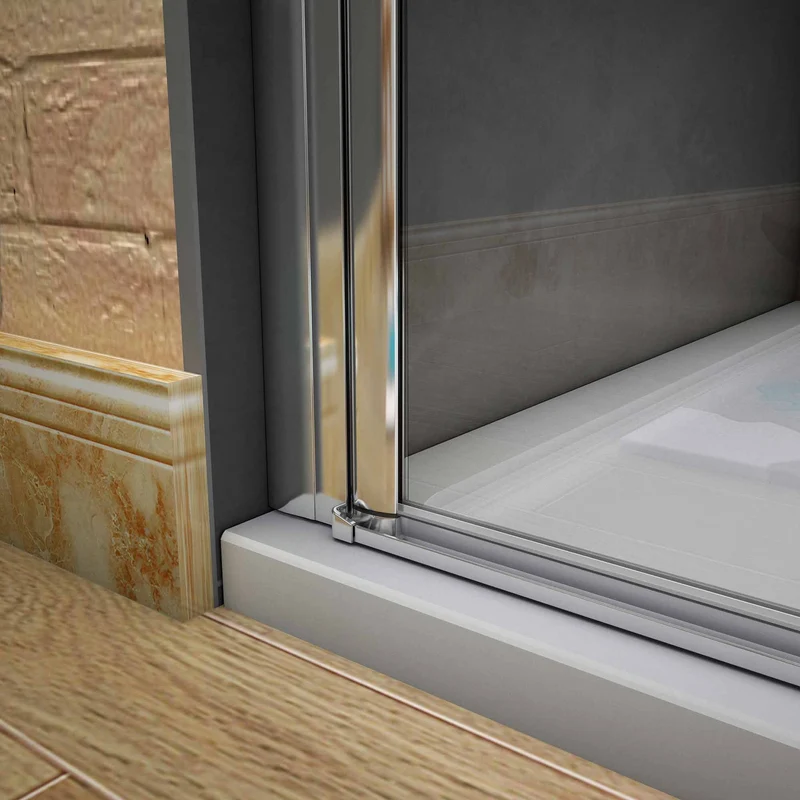 AICA cabine de douche battante Hauteur 180cm verre 6mm anticalcaire