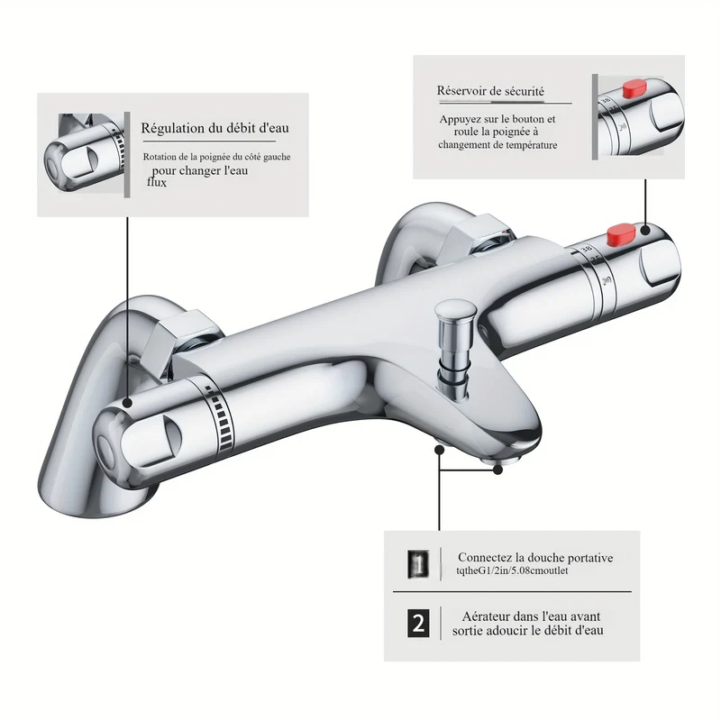 Mitigeur Thermostatique Douche Moderne
