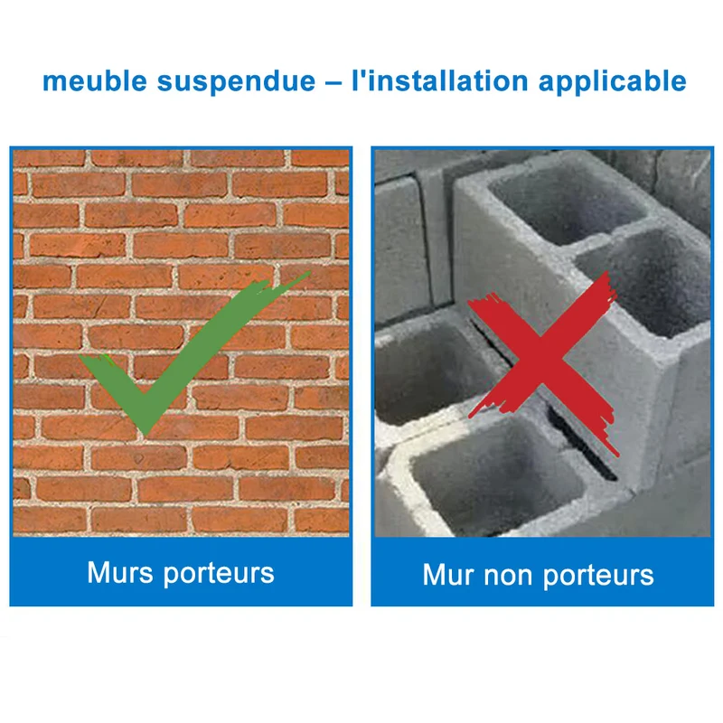 300x300x131.5cm Meuble de rangement pour salle de bain, colonne de salle de bain blanc/anthracite/bois clair à suspendre, avec porte et niche