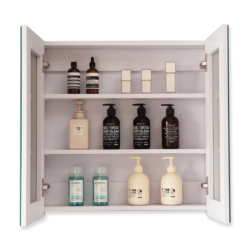 Ensemble de meubles de salle de bain, Meuble sous vasque sur pieds 2 tiroirs, vasque céramique et cabinet miroir 60cm