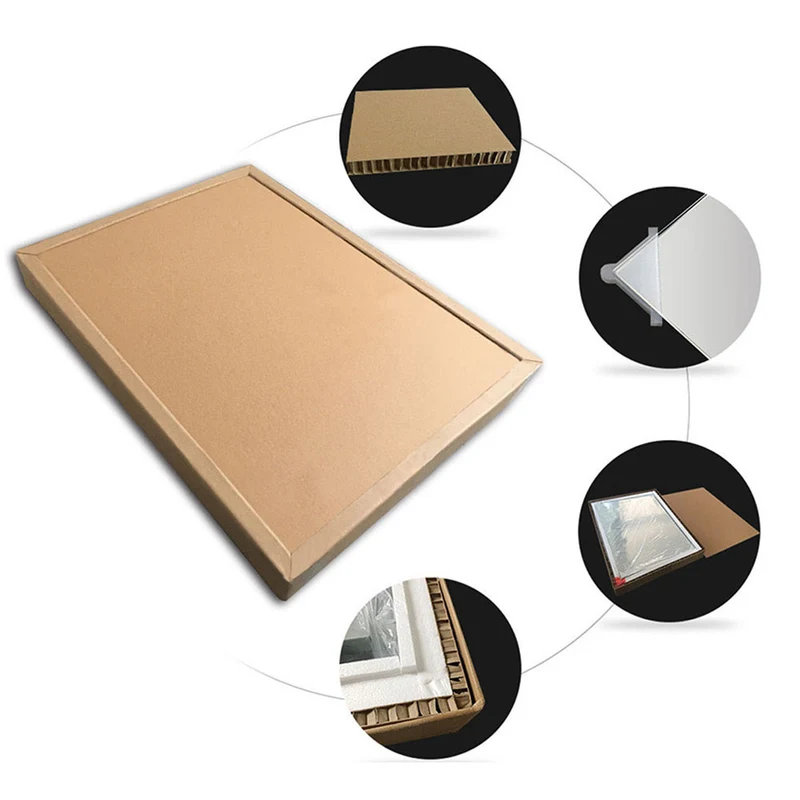 AICA Sanitaire Miroir rond de Salle de Bain avec Anti-buée + LED 2700K-6500K avec lumière et luminosité réglables Ø60cm double interrupteur tactile