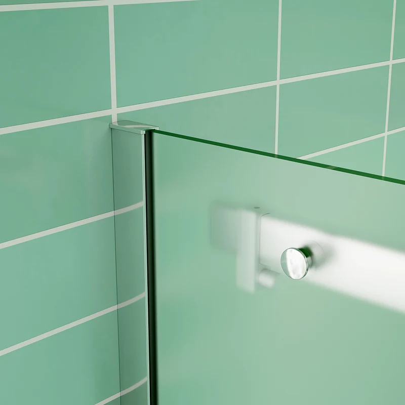 AICA porte de douche coulissante verre sablé installer à gauche o Droite en verre anticalcaire