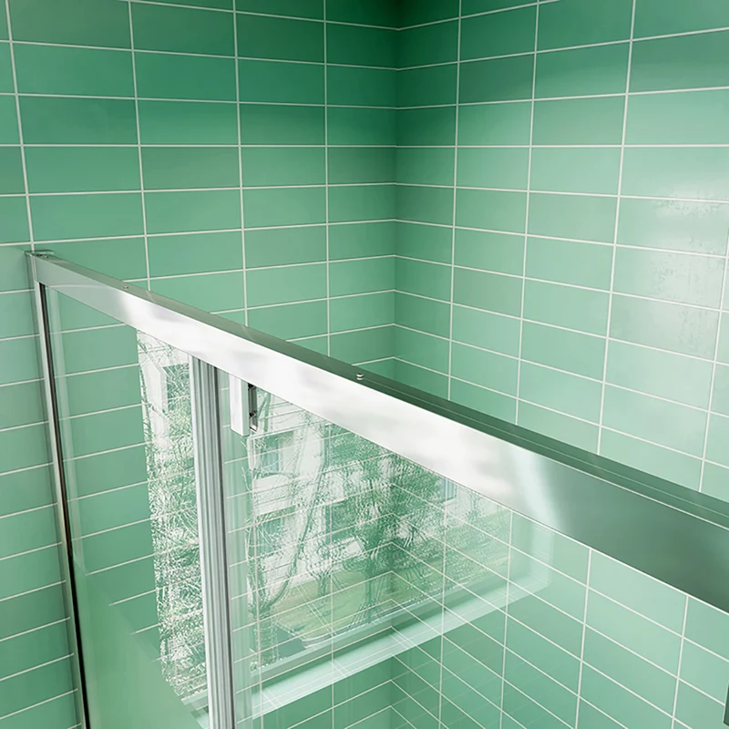 AICA porte de douche coulissante 120 / 140 160 x190cm verre sablé au centre avec l'amortisseur porte coulissante