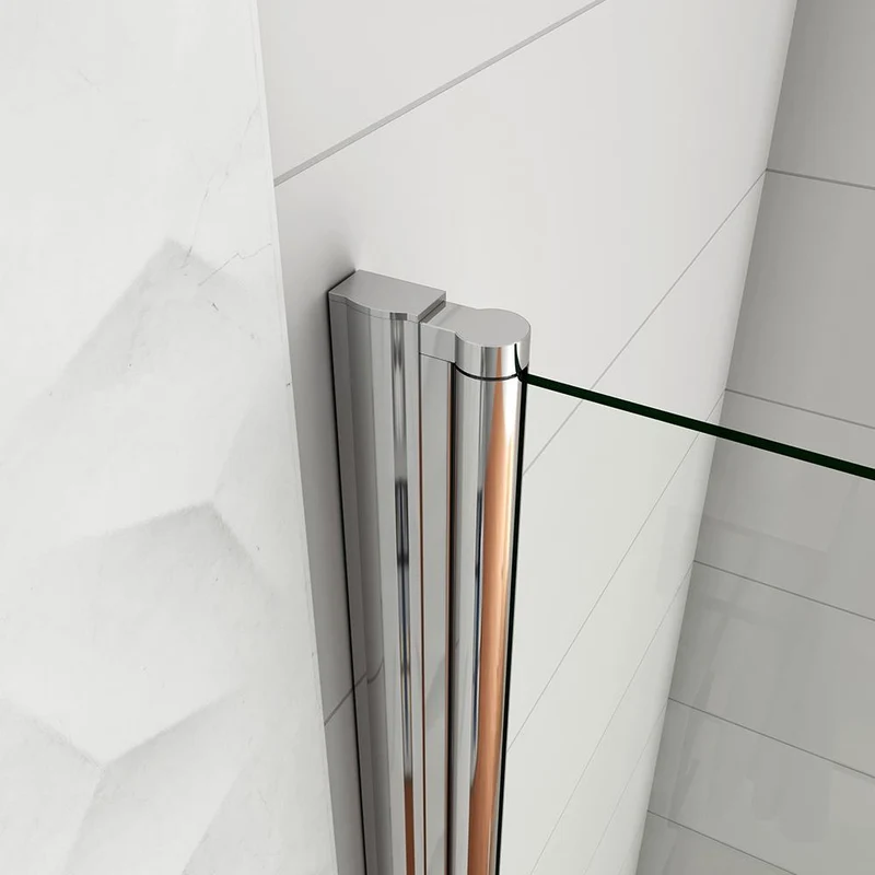 Aica paroi de douche pivotante 66-96cm en 6mm verre anticalcaire
