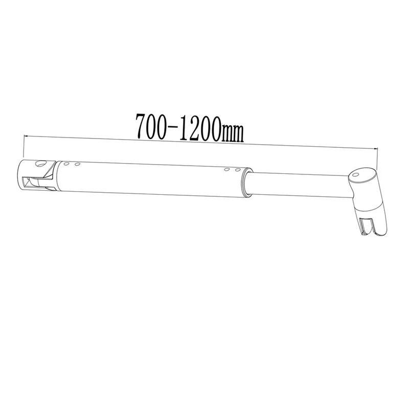 Aica paroi de douche à l'italienne 50-160cm avec un retour pivotant 30/40cm 8mm verre anticalcaire et une barre de stabilisation extensible 70-120cm