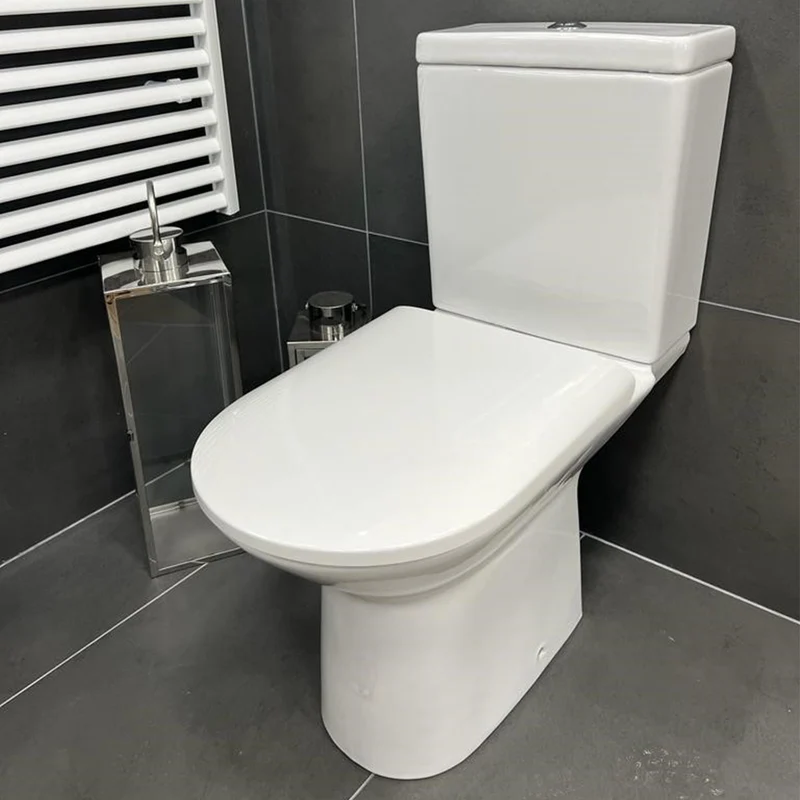 Roca Aris Rimless Close Coupled Toilet & Soft Close Seat