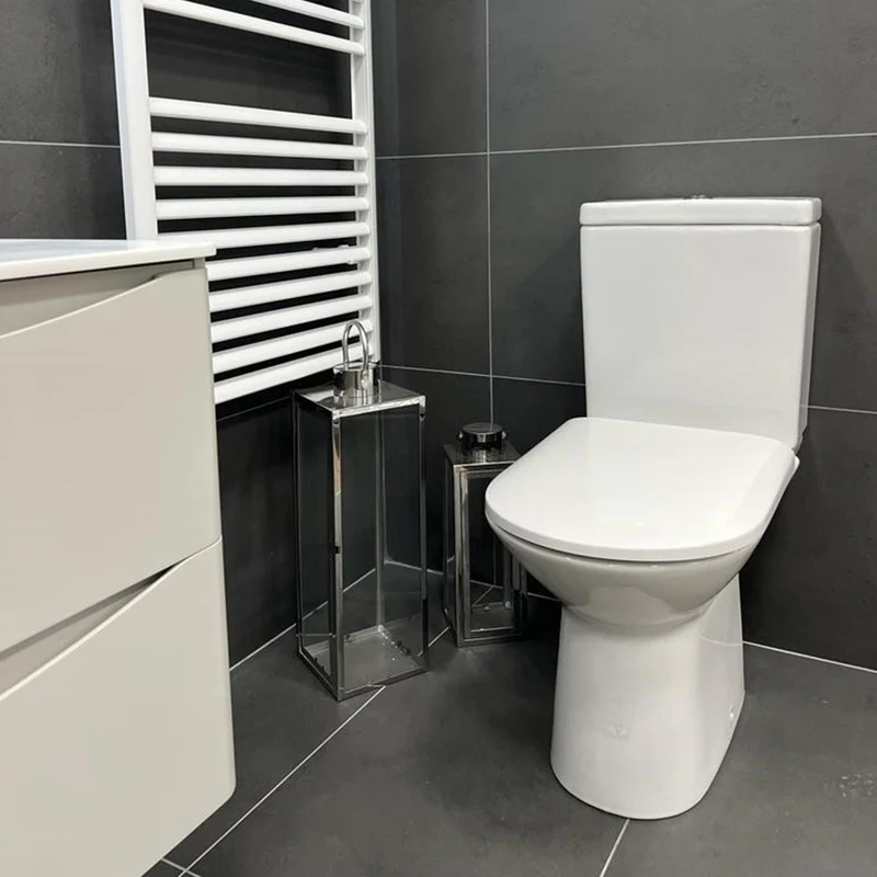 Roca Aris Rimless Close Coupled Toilet & Soft Close Seat