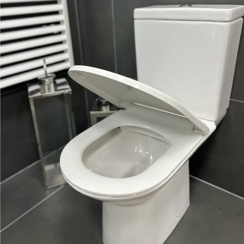 Roca Aris Rimless Close Coupled Toilet & Soft Close Seat