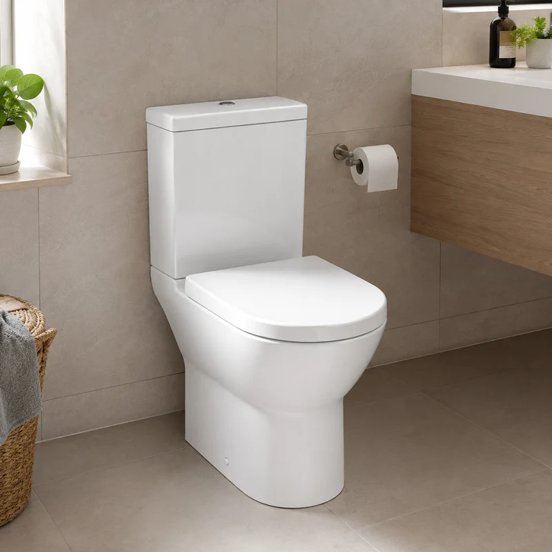 Vitra S50 Comfort Height Open Back Toilet and Seat
