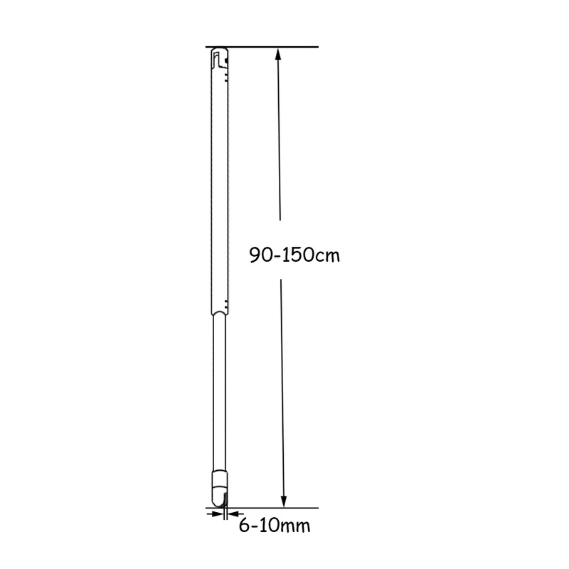 Aica paroi de douche à l'italienne 30-160x200cm 8mm verre anticalcaire avec barre de maintien au plafond