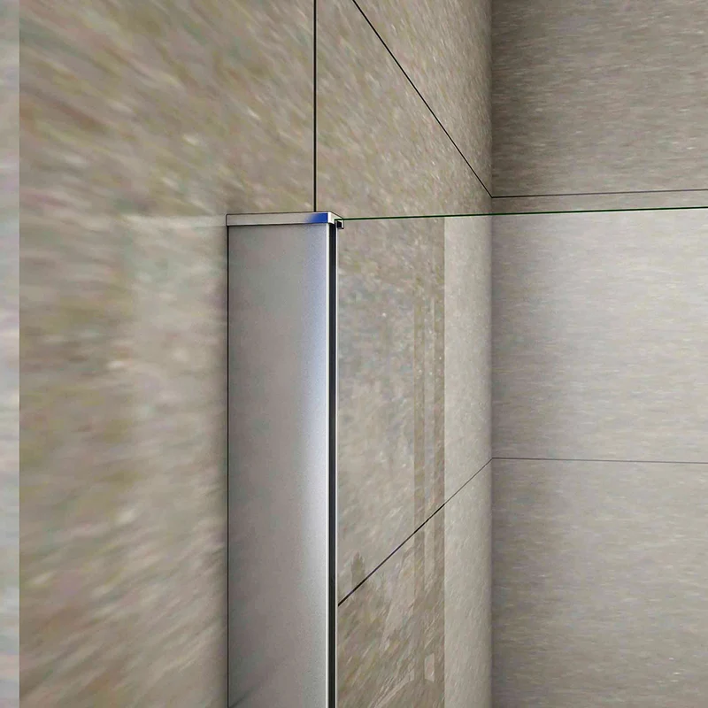 AICA écran de baignoire 70x130cm pare-baignoire fixé en 5mm verre anticalcaire