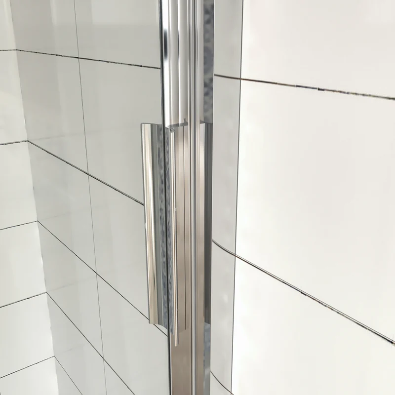 AICA porte de douche 3 volets 120/140x195cm porte de douche coulissante en verre anticalcaire