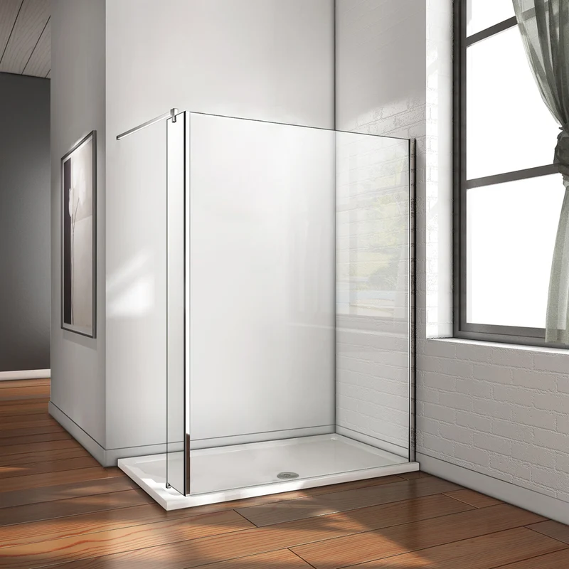 AICA Paroi de douche 60-160 x 200cm avec retour fixe douche à l'italienne