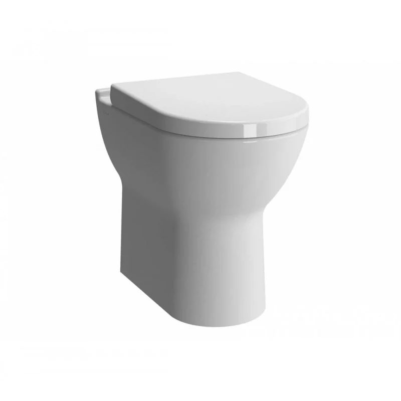 Vitra S50 Comfort Height Toilet with Concealed Cistern & Matt Black Flush Plate